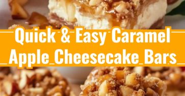 Caramel Apple Cheesecake Bars Recipe