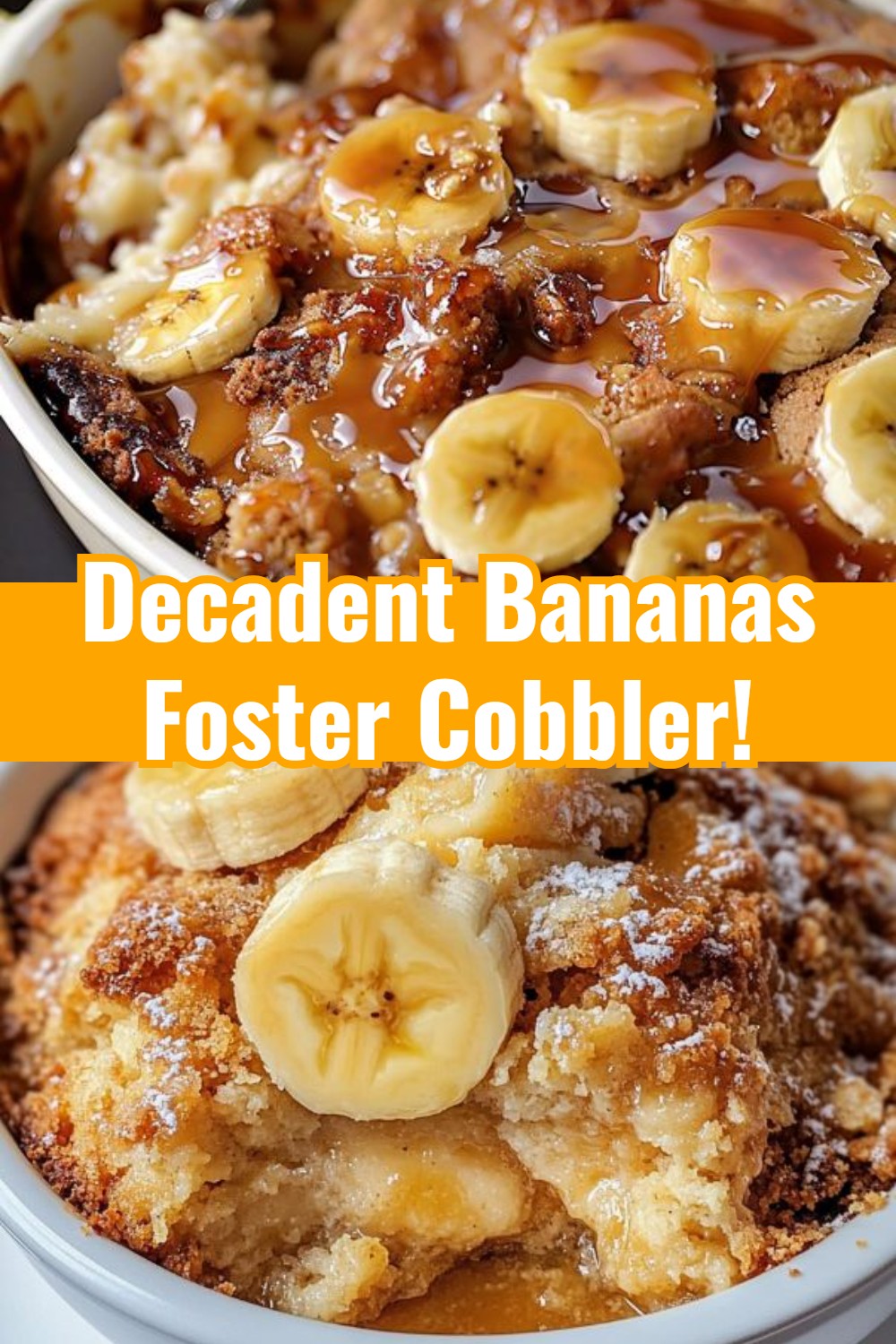 Delightful Bananas Foster Cobbler