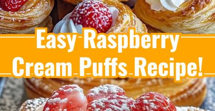 Raspberry Cream Puffs