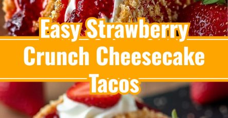 Strawberry Crunch Cheesecake Tacos