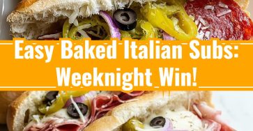 Baked Italian Sub Sandwiches