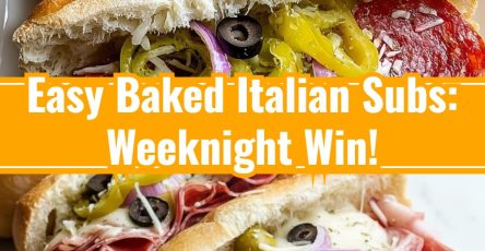 Baked Italian Sub Sandwiches