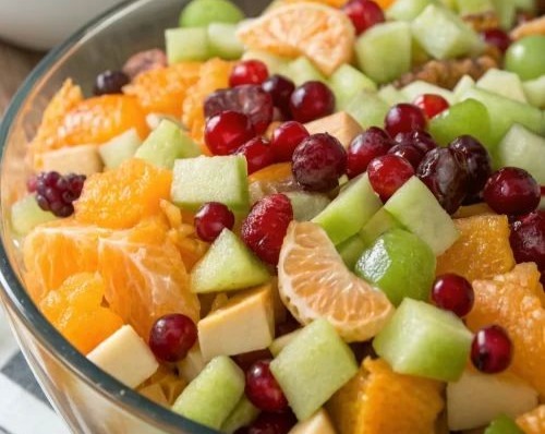 Best Christmas Holiday Brunch Fruit Salad Recipe serving
