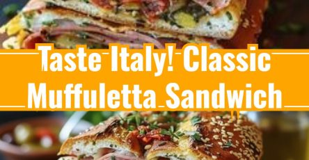 Classic Italian Muffuletta Sandwich