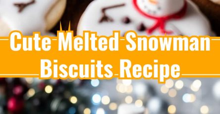 Easy Christmas Kids Party Melted Snowman Biscuits
