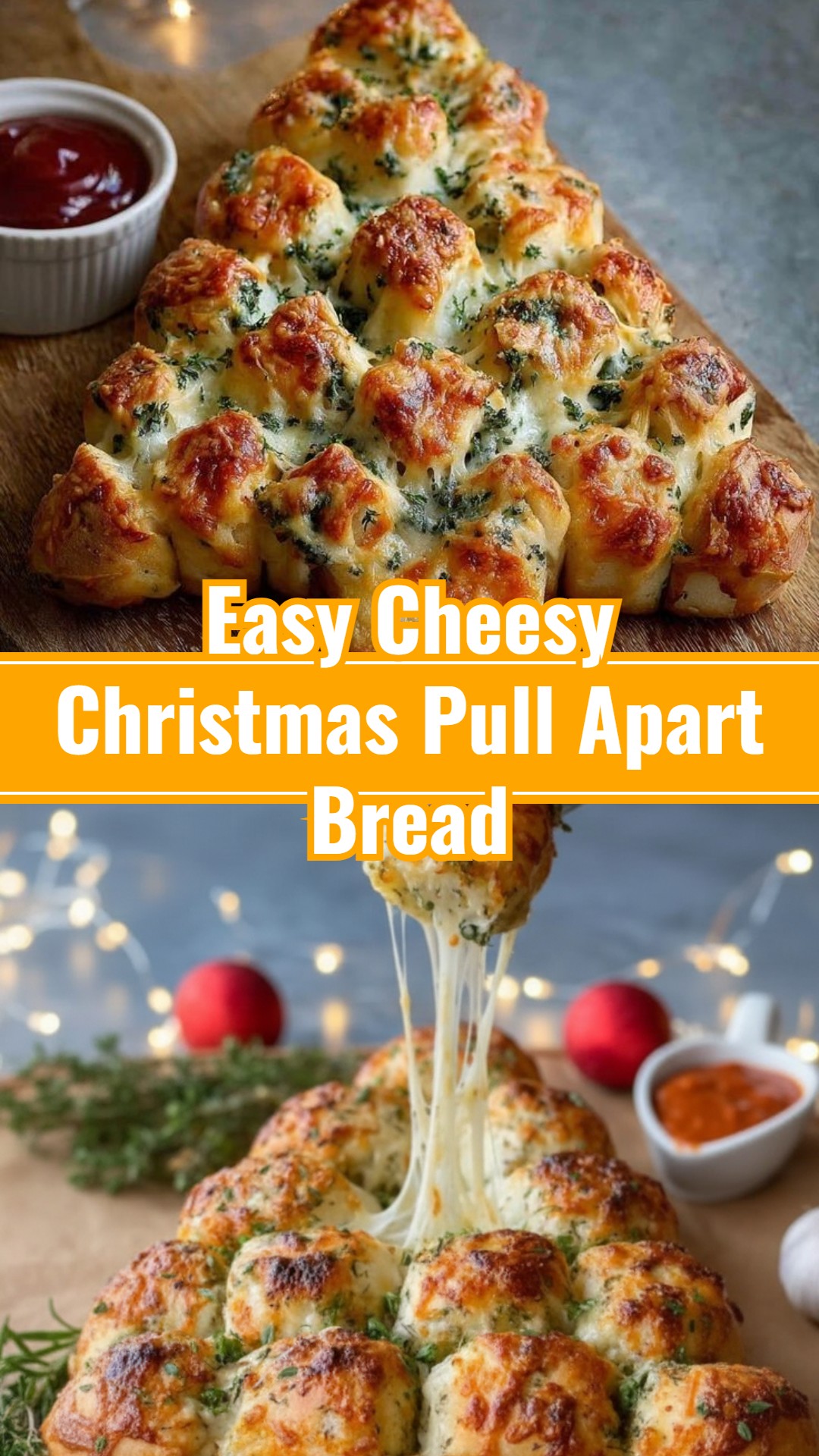 Easy Pillsbury Cheesy Pull Apart Christmas Bread Party