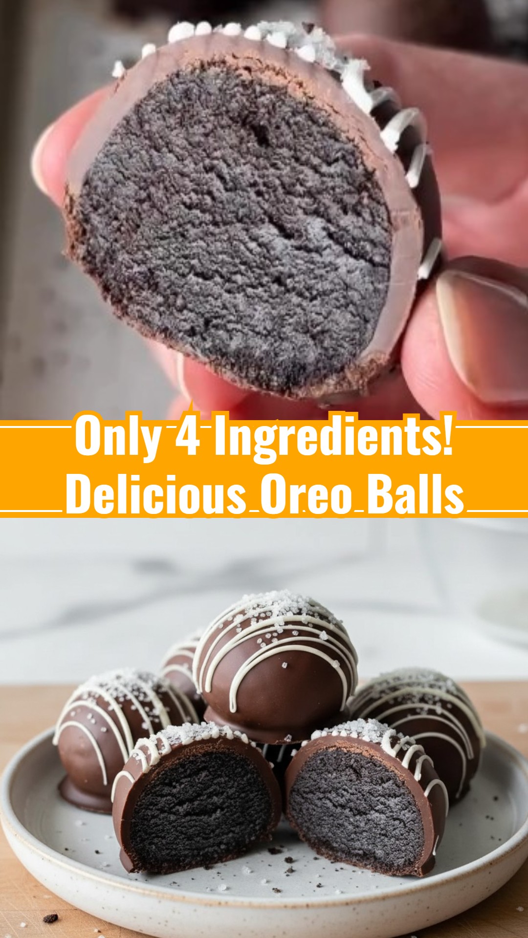 Easy 4 Ingredient No Bake Oreo Balls