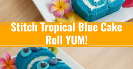 Easy Cute Blue Tropical Cake Roll