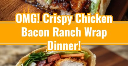 Easy Fast Crispy Chicken Bacon Ranch Wrap
