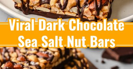 Easy Homemade Dark Chocolate Sea Salt Nut Bars