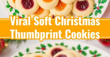 Easy Homemade Soft Christmas Thumbprint Cookies