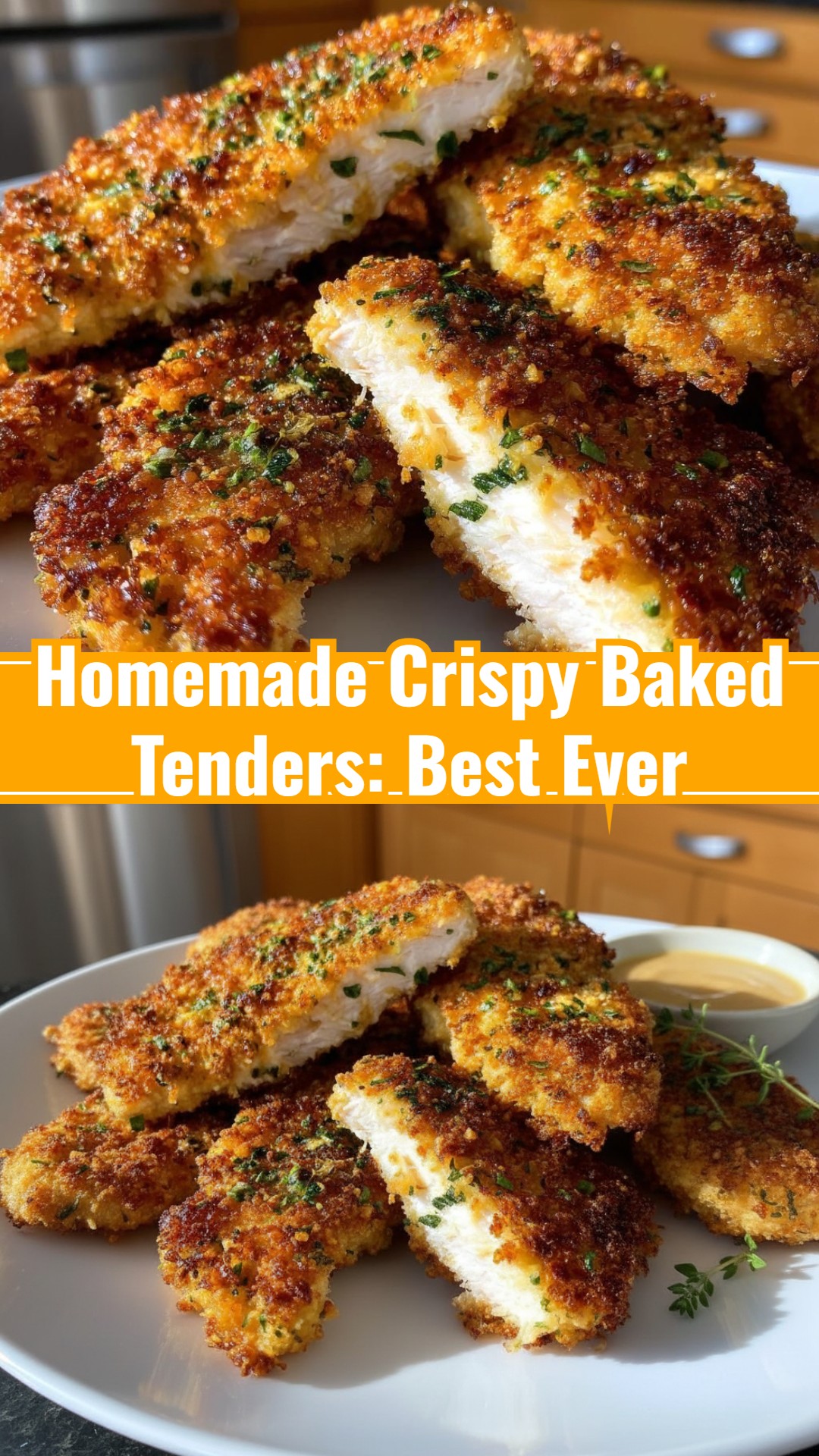 Easy Yummy Crispy Baked Homemade Chicken Tenders
