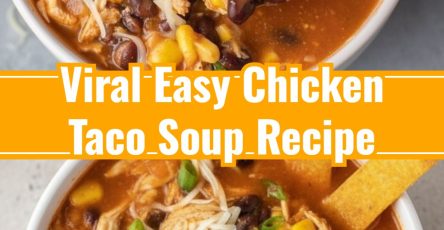 Effortless 6-Can Slow Cooker Chicken Taco Soup