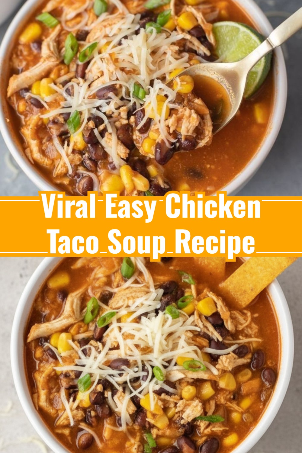 Effortless 6-Can Slow Cooker Chicken Taco Soup