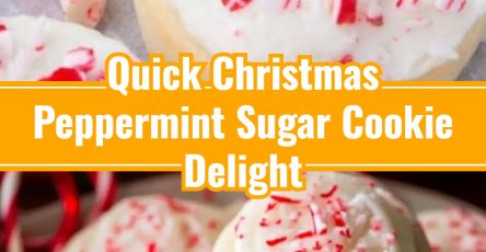 Simple Festive Peppermint Sugar Cookies for Holidays
