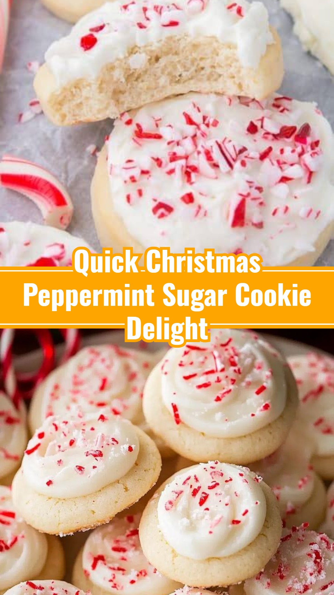 Simple Festive Peppermint Sugar Cookies for Holidays