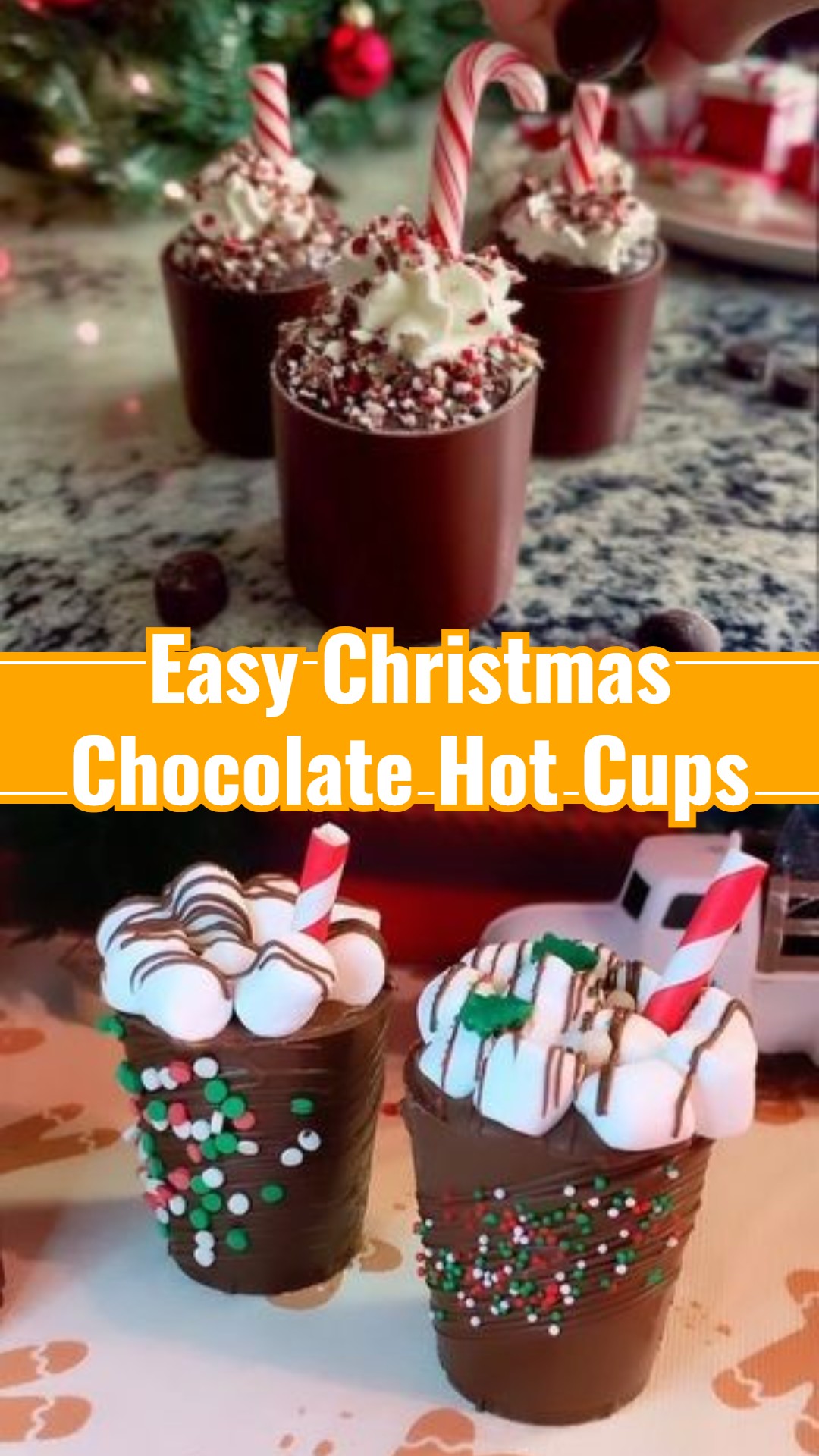 Slow Cooker Christmas Hot Chocolate Bomb Cups
