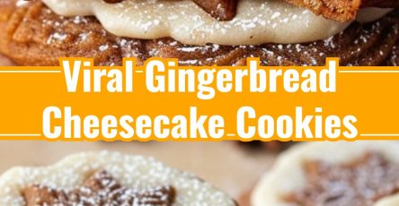 Soft Fancy Gingerbread Cheesecake Holiday Cookies