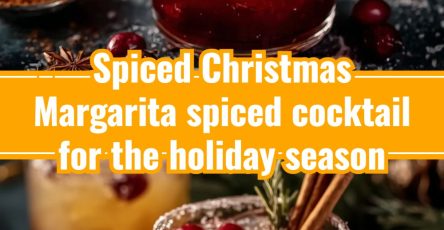 Spiced Christmas Margarita - A spiced cocktail for the holiday season