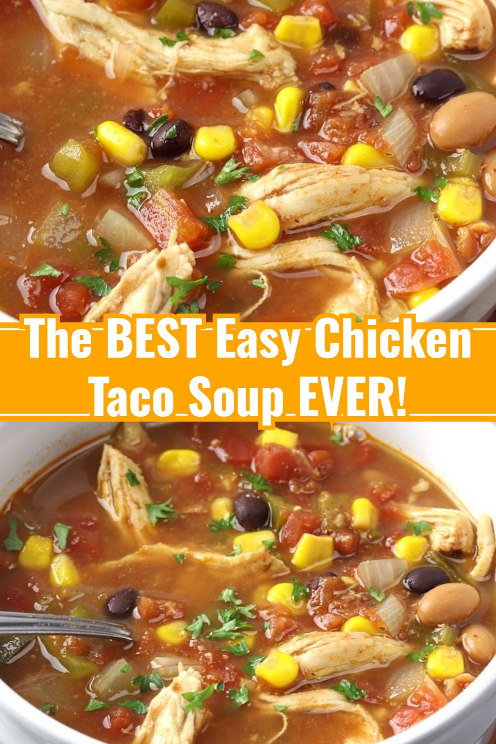 The Best Easy Slow Cooker Chicken Taco Soup