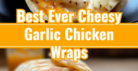 Cheesy Garlic Chicken Wraps: Easy Baked Dinner Idea