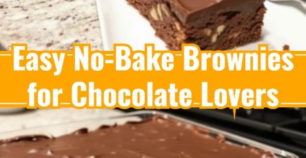 Chocolate Easy Recipes No-Bake Brownies Healthy Desserts Ideas