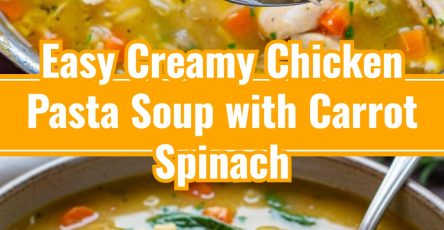 Creamy Chicken Pasta Soup: Easy Filling Healthy Cold Night Meal