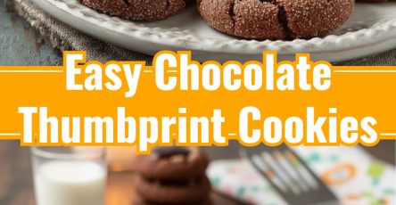 Dark Chocolate Christmas Thumbprint Cookies Recipe