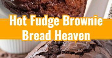 Delicious Hot Fudge Brownie Bread Quick Easy Chocolate Dessert Gift