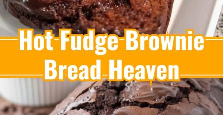 Delicious Hot Fudge Brownie Bread Quick Easy Chocolate Dessert Gift