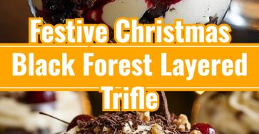 Easy Christmas Black Forest Trifle Best Holiday Layered Dessert Sweets
