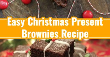 Easy Christmas Present Brownies for Festive Kid Baking Gifts