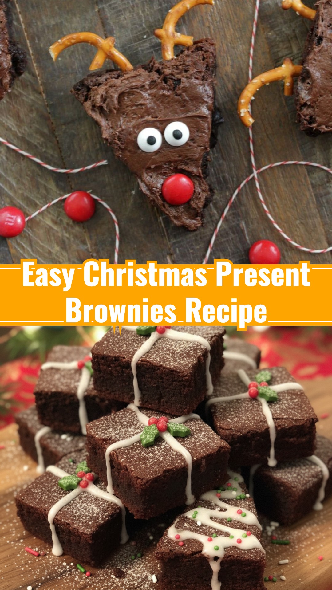 Easy Christmas Present Brownies for Festive Kid Baking Gifts