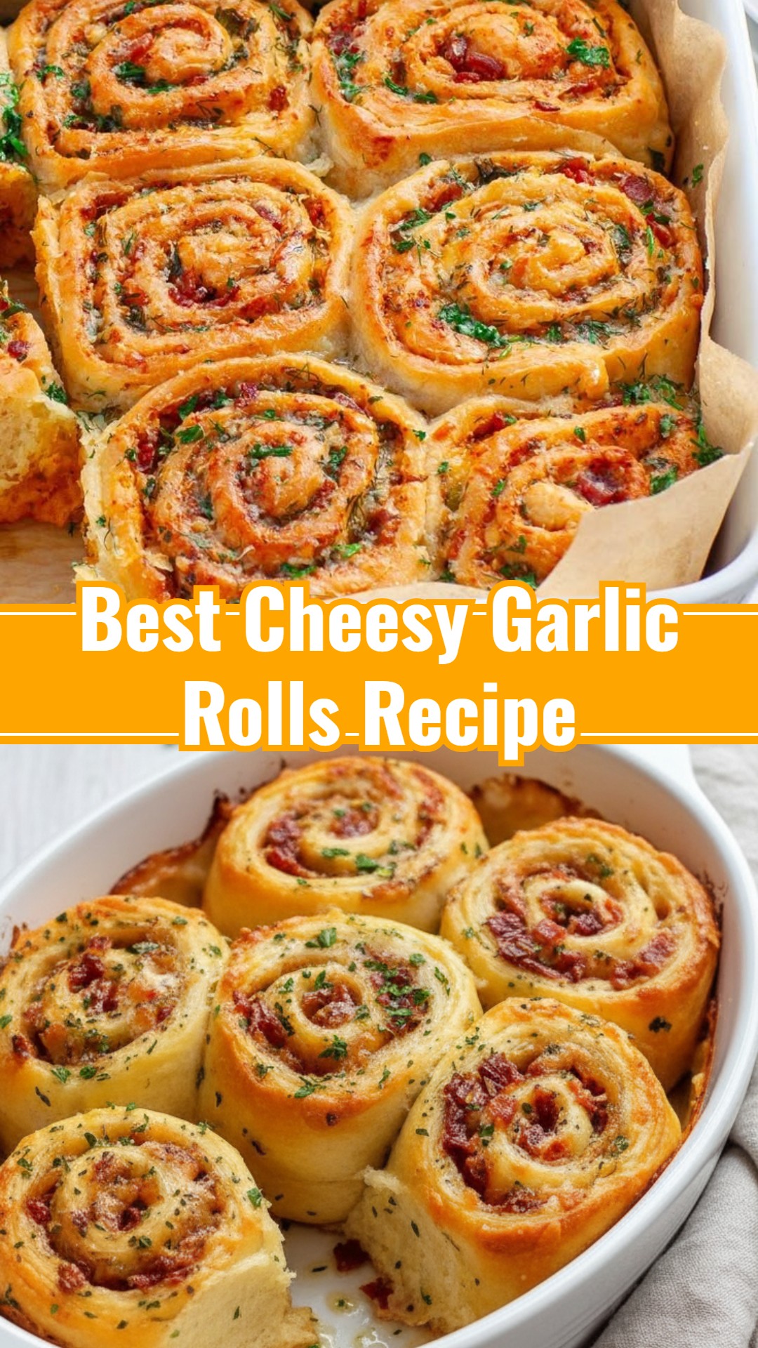 Easy DIY Homemade Cheesy Garlic Bread Rolls
