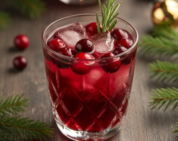 Easy Holiday Ornament Cocktail for Festive Christmas Party Ideas serving