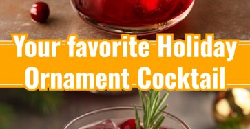 Easy Holiday Ornament Cocktail for Festive Christmas Party Ideas