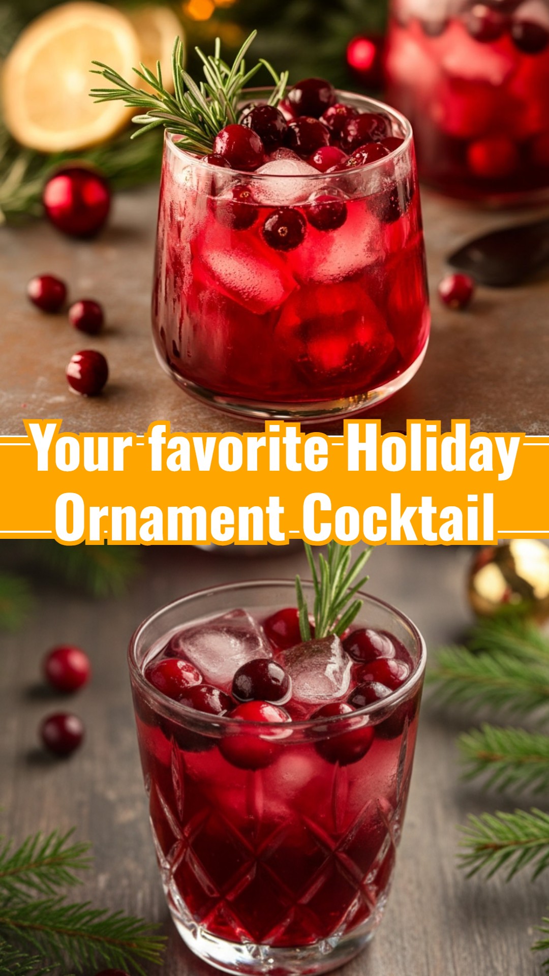 Easy Holiday Ornament Cocktail for Festive Christmas Party Ideas
