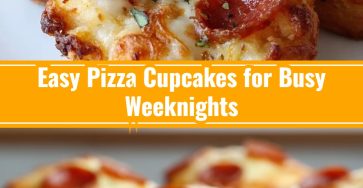 Easy Pizza Cupcakes Fun School Lunch Appetizers