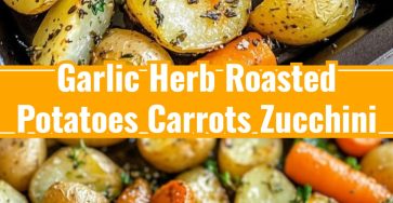 Easy Roasted Potatoes Carrots Zucchini Herb Healthy Side