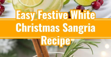 Festive Make-Ahead White Christmas Sangria with Cranberry Rosemary