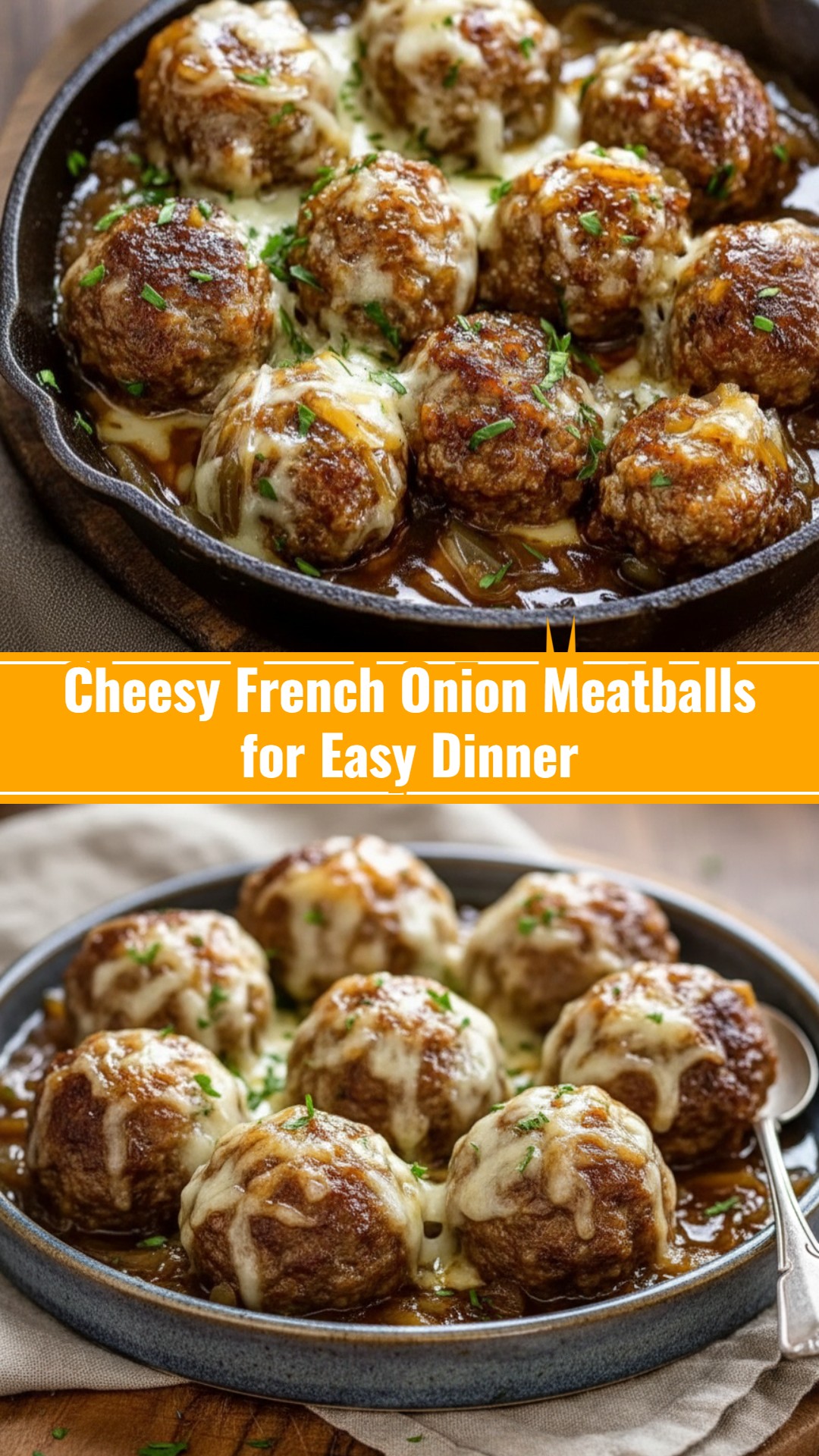 French Onion Meatballs Different Meatball Recipes Dish Party Food Ideas