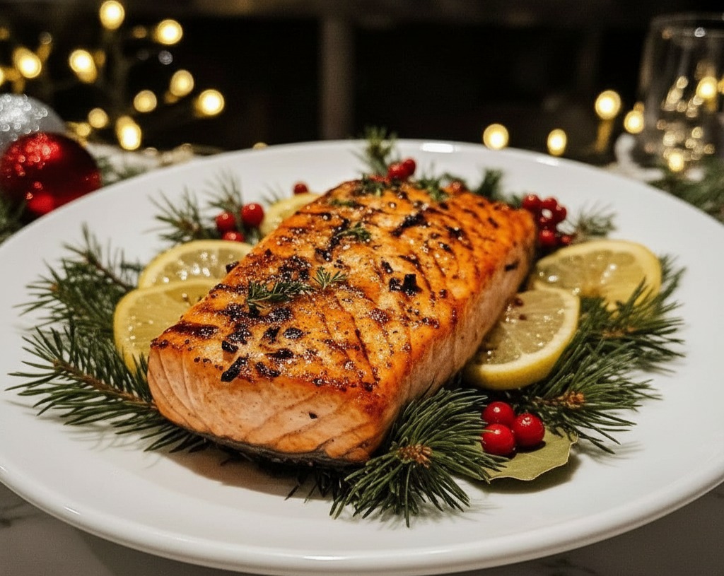 Gordon Ramsay Christmas Salmon: Easy Festive Fish Dinner serving