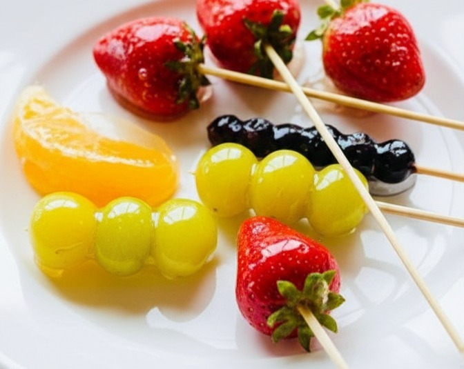 Homemade Crunchy Fruit Sweets Easy Japanese Snack Ideas serving
