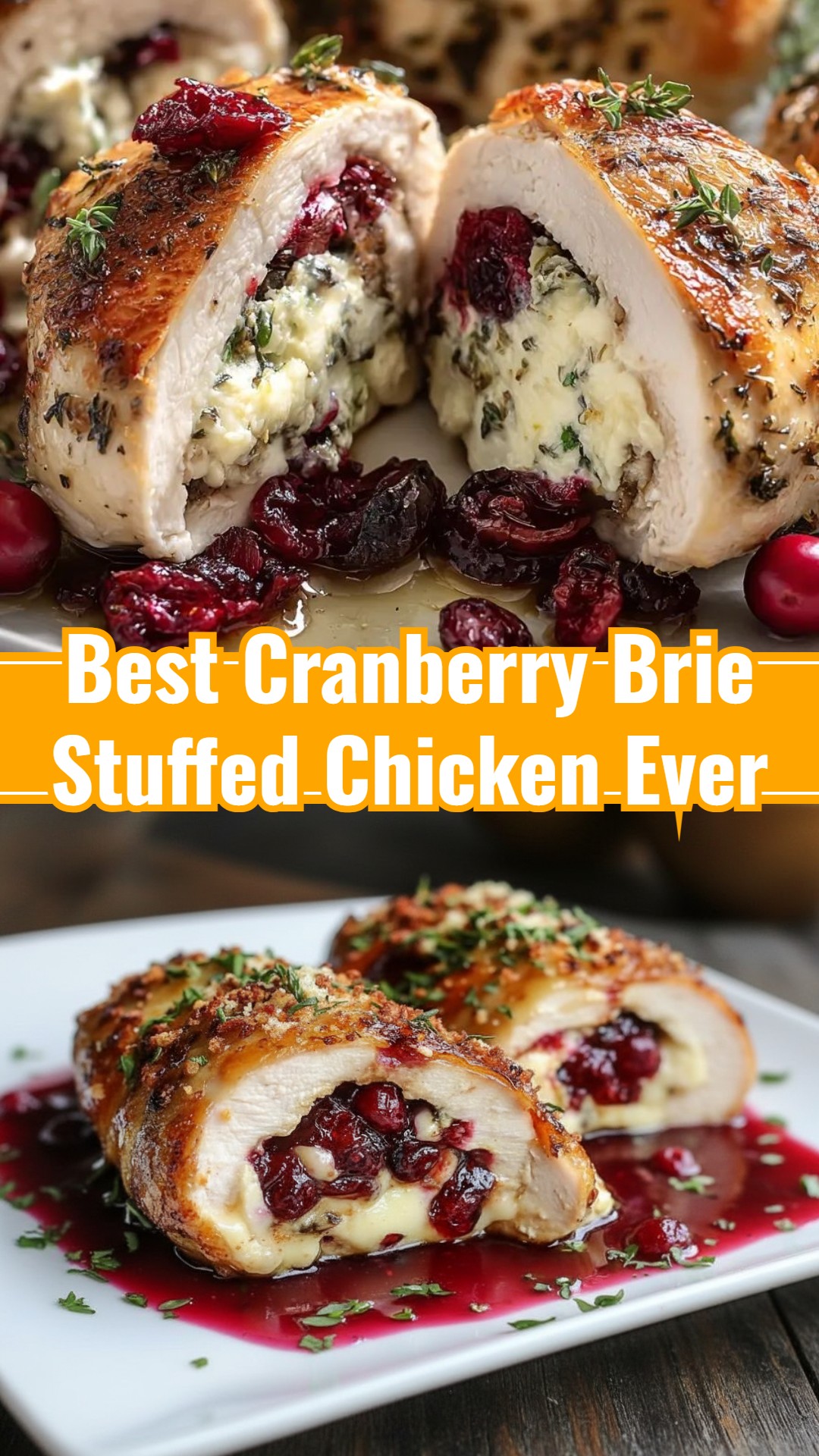 Impressive Cranberry Brie Chicken Breast: Effortless Fancy Holiday Dinner