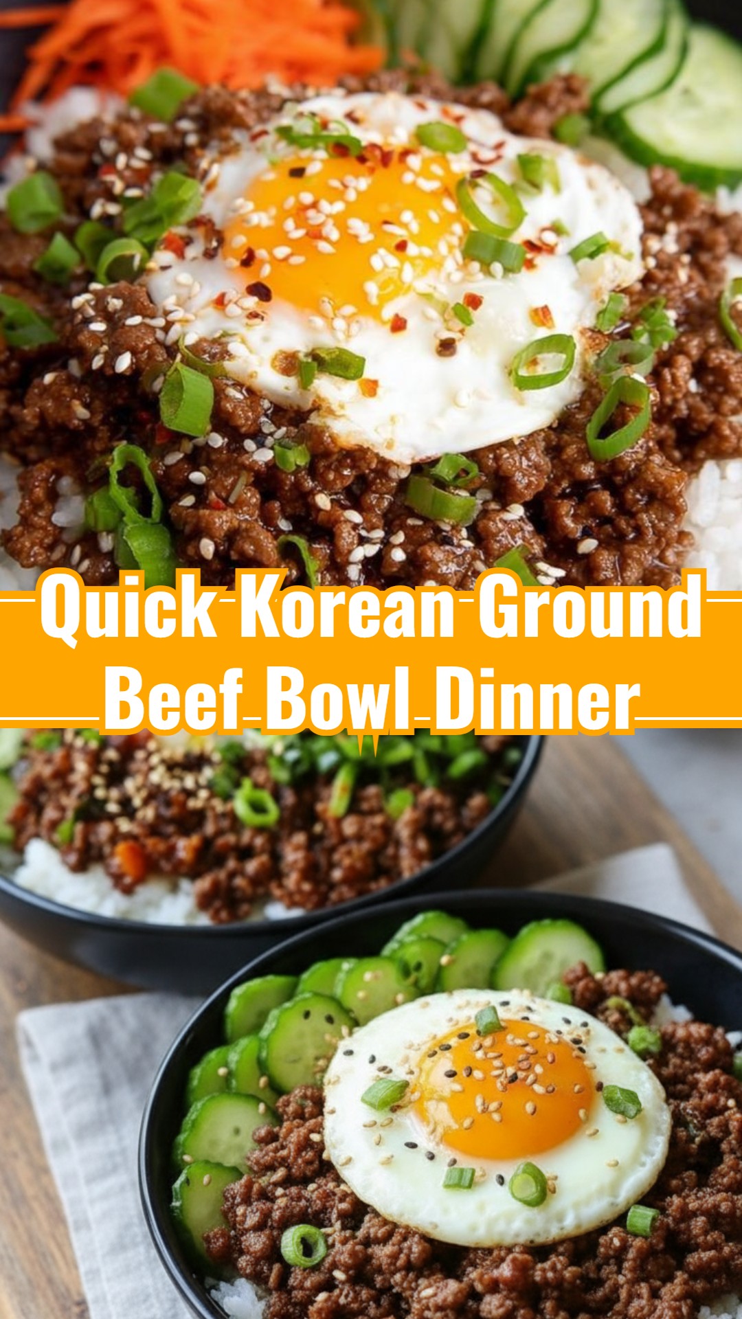Korean Ground Beef Bowl: Easy Weeknight Meal Prep Dinners