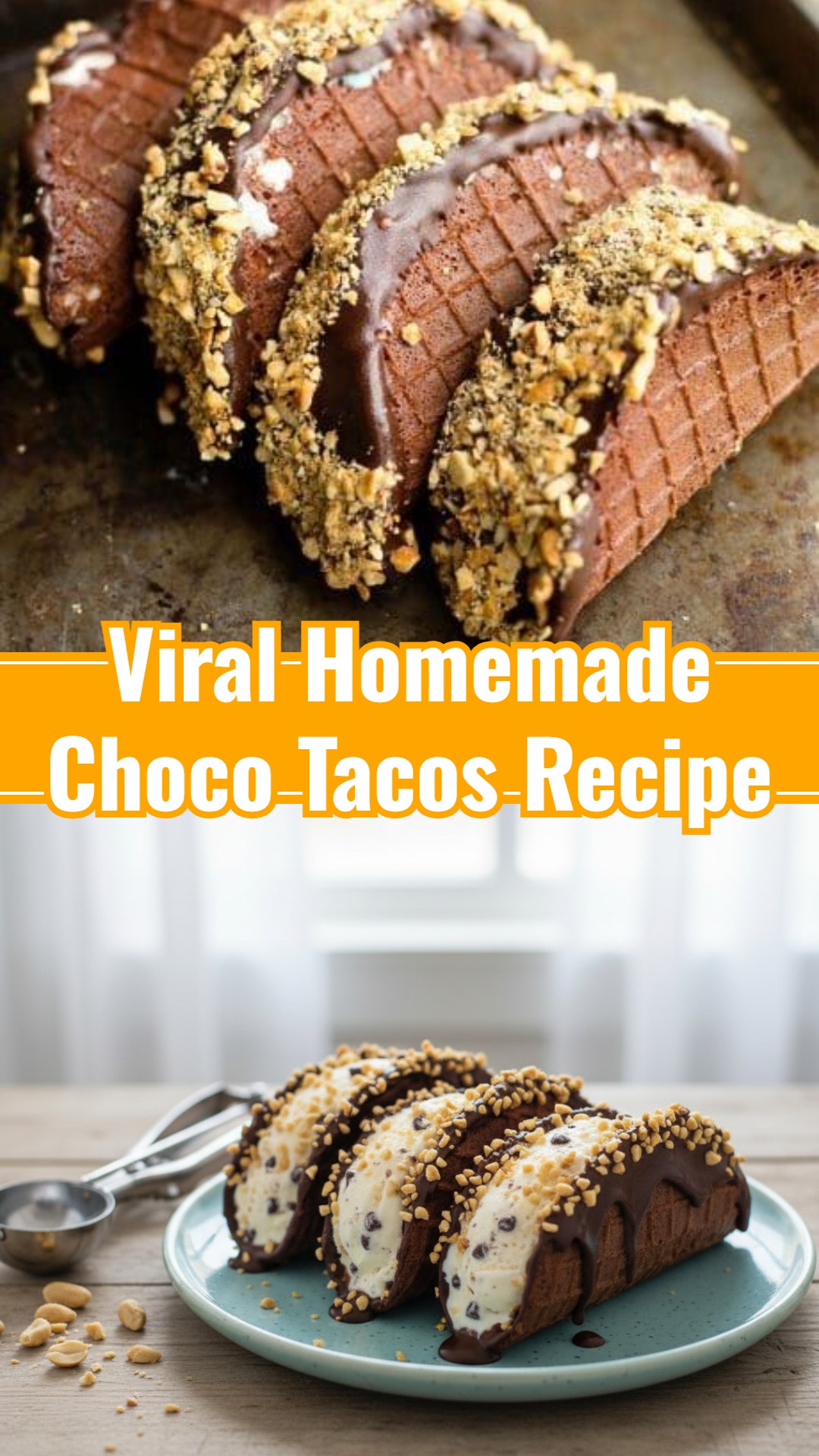 Master Chef Easy Baking: Homemade Choco Tacos Sweet Dish