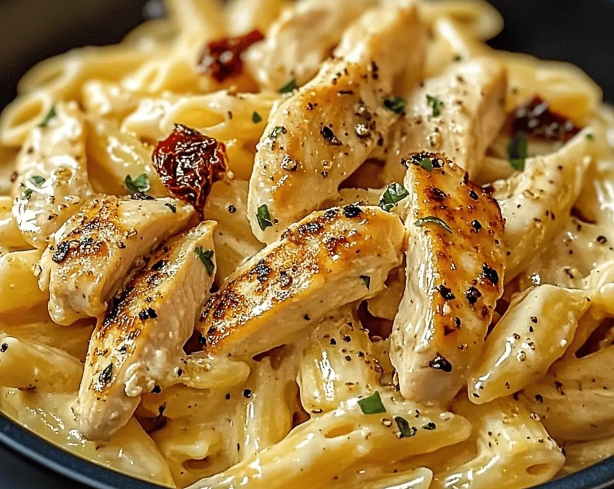 Slow Cooker Cheesy Chicken Pasta: Easy Dinner and Lunch Recipe overview