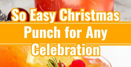 Slow Cooker Cranberry Rosemary Christmas Sangria Punch with Cinnamon