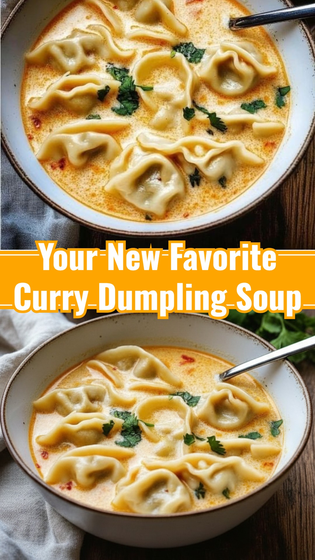 Slow Cooker Creamy Asian Curry Dumpling Soup for Cold Nights