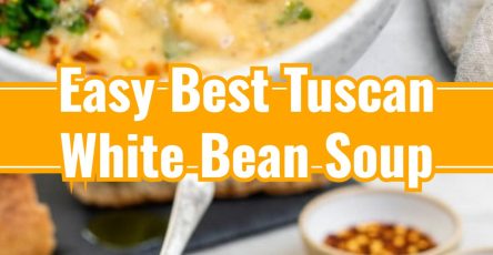 Slow Cooker Tuscan White Bean and Spinach Soup